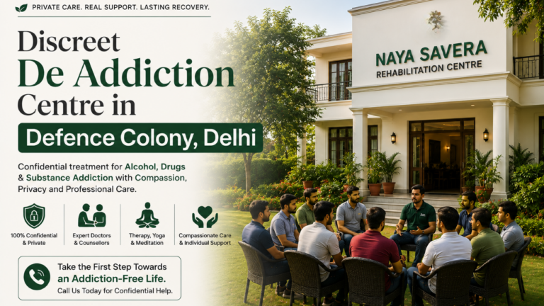 Discreet De Addiction Centre in Defence Colony, Delhi
