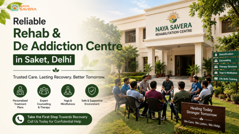 Reliable Rehab & De Addiction Centre in Saket, Delhi
