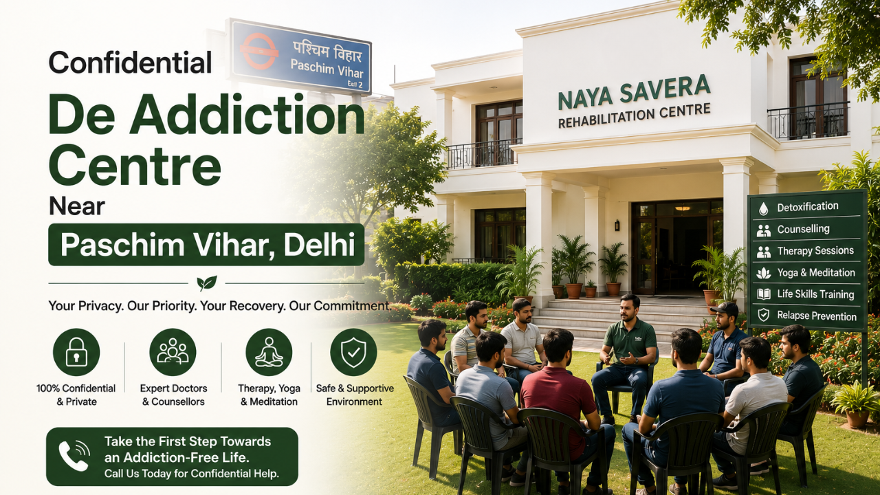 Confidential De Addiction Centre Near Paschim Vihar, Delhi