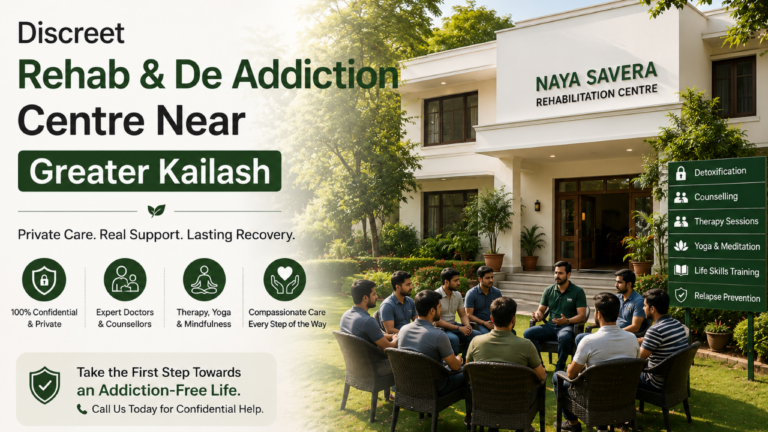 Discreet Rehab & De Addiction Centre Near Greater Kailash